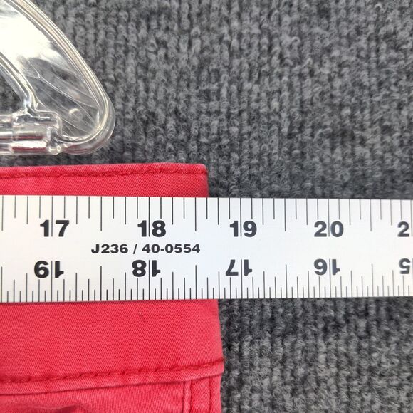 Lee Women's One True Fit Lower On The Waist Pants Red 16M Flat Front - Picture 9 of 10